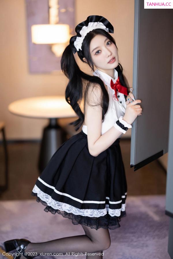 杨晨晨 sugar小甜心CC [XiuRen]高清写真图 2023.10.31 No.7590 杨晨晨Yome 黑丝美臀第4张图片
